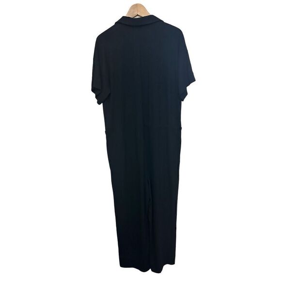 Eileen Fisher Wide Leg Jumpsuit Black Size S/P - Picture 3 of 9